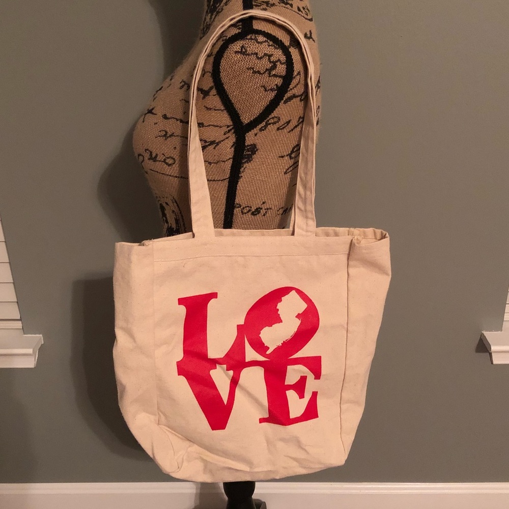 Love NJ Canvas Tote Bag